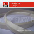 Cheap and high quality zirconia inlaid silver ceramic pall ring